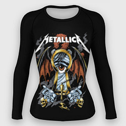 Рашгард женский Металлика - Metallica, цвет: 3D-принт