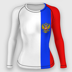 Рашгард женский Цвета России - герб, цвет: 3D-принт