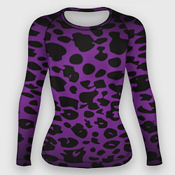 Женский рашгард Фиолетовый леопард