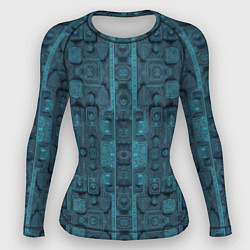Рашгард женский Паттерн микросхема, цвет: 3D-принт