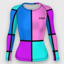 Рашгард женский Firm аля 80-е, цвет: 3D-принт