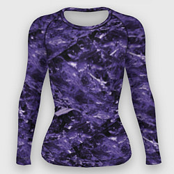 Рашгард женский Лиловая текстура, цвет: 3D-принт