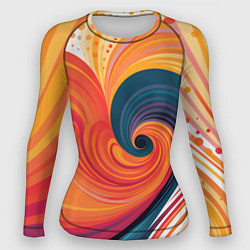 Рашгард женский Вихрь цвета, цвет: 3D-принт