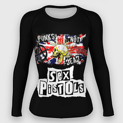 Рашгард женский Sex Pistols - punks not dead, цвет: 3D-принт