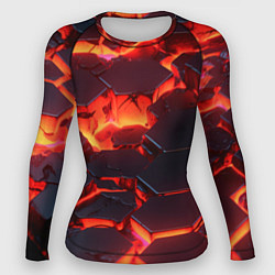 Рашгард женский Огненные наносоты, цвет: 3D-принт