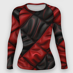 Рашгард женский Red black luxury, цвет: 3D-принт