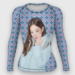 Рашгард женский Blackpink Jennie Kim Blackpink winter style, цвет: 3D-принт