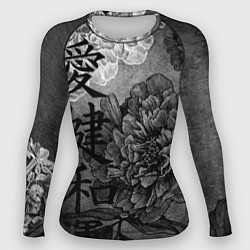 Женский рашгард Flowers - japanese art