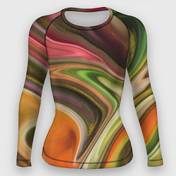 Рашгард женский Waves colors, цвет: 3D-принт