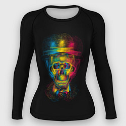 Рашгард женский Трехцветный череп, цвет: 3D-принт