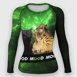 Рашгард женский Mood - коты из ТикТок, цвет: 3D-принт
