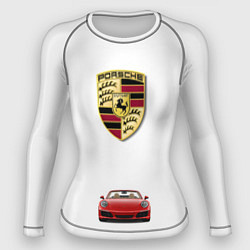 Рашгард женский Porsche car, цвет: 3D-принт