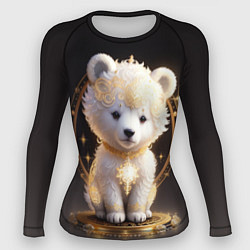 Рашгард женский Белый медвежонок, цвет: 3D-принт