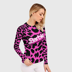 Рашгард женский Барби розовый леопардовый принт, цвет: 3D-принт — фото 2
