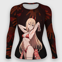 Рашгард женский Пауэр в бикини, цвет: 3D-принт