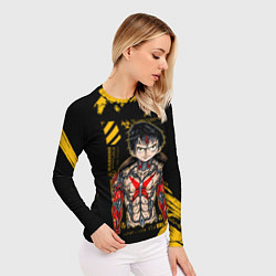 Рашгард женский Киборг Луффи - One Piece, цвет: 3D-принт — фото 2