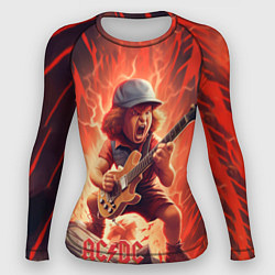 Женский рашгард ACDC fire rock