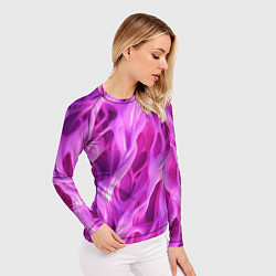 Рашгард женский Розова ткань текстуры, цвет: 3D-принт — фото 2