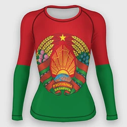 Рашгард женский Республика Беларусь, цвет: 3D-принт