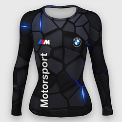 Рашгард женский BMW Motorsport - плиты с эффектом свечения, цвет: 3D-принт