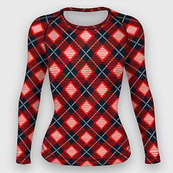 Рашгард женский Разноцветные квадраты, цвет: 3D-принт