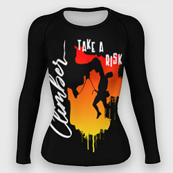 Рашгард женский Альпинист рискует, цвет: 3D-принт