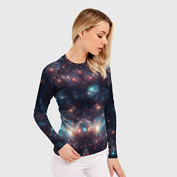 Рашгард женский Космический простор, цвет: 3D-принт — фото 2