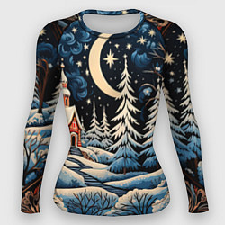 Рашгард женский Морозное утро, цвет: 3D-принт