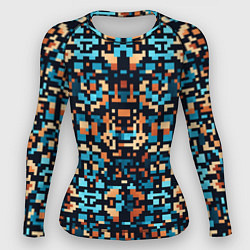 Рашгард женский Пиксельный арт, цвет: 3D-принт