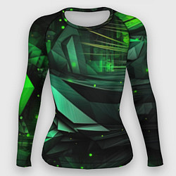 Женский рашгард Мир абстрактной зелени