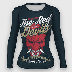 Рашгард женский Красный дьявол, цвет: 3D-принт