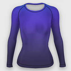 Рашгард женский Градиент фиолетово голубой, цвет: 3D-принт