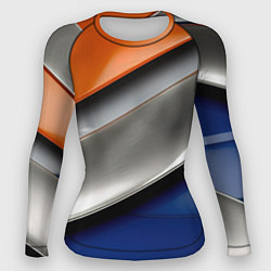 Рашгард женский Разноцветные полоски, цвет: 3D-принт