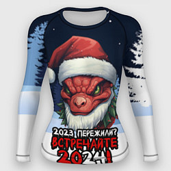 Женский рашгард Красный злой дракон 2024