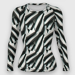 Рашгард женский Вертикальные полосы, цвет: 3D-принт