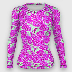 Женский рашгард Розовая гжель