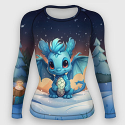 Рашгард женский Синий дракон 2024, цвет: 3D-принт