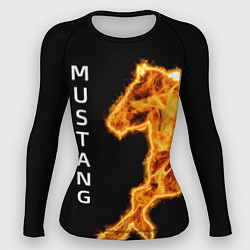 Рашгард женский Mustang fire, цвет: 3D-принт