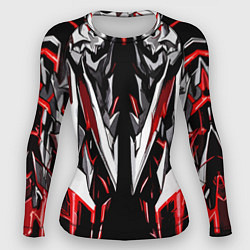 Женский рашгард Белый и красный металл