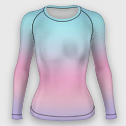 Рашгард женский Холодный голографический градиент, цвет: 3D-принт