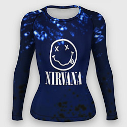 Рашгард женский Nirvana рок краски, цвет: 3D-принт