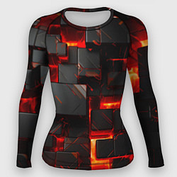 Женский рашгард Неоновые квадратики