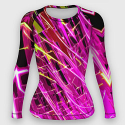 Женский рашгард Розовые энергетические линии