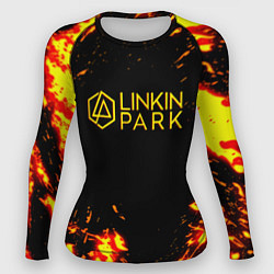 Рашгард женский Linkin park огненный стиль, цвет: 3D-принт