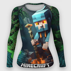 Женский рашгард Minecraft персонаж у костра