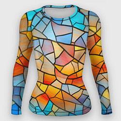 Рашгард женский Яркий витраж, цвет: 3D-принт
