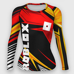 Рашгард женский Роблокс - спортивная абстрация, цвет: 3D-принт