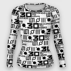 Женский рашгард Thirty Seconds to Mars pattern rock