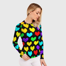 Рашгард женский Undertale heart pattern, цвет: 3D-принт — фото 2