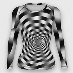Рашгард женский Оптическая иллюзия спиральное заклинание, цвет: 3D-принт